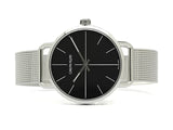 Calvin Klein Even Black Dial Silver Mesh Bracelet Watch for Women - K7B21121 Buy Now By Calvin Klein