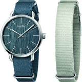 Calvin Klein Even Green Dial Green NATO Strap Watch for Men - K7B211WL Buy Now By Calvin Klein