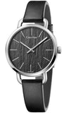 Calvin Klein Even Black Dial Black Leather Strap Watch for Women - K7B231C1 Buy Now By Calvin Klein