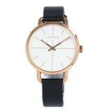 Calvin Klein Even White Dial Black Leather Strap Watch for Women - K7B236C6 Buy Now By Calvin Klein