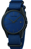 Calvin Klein Tone Blue Dial Blue NATO Strap Watch for Men - K7K514VN Buy Now By Calvin Klein