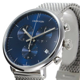 Calvin Klein High Noon Chronograph Blue Dial Silver Mesh Bracelet Watch for Men - K8M2712N Buy Now By Calvin Klein