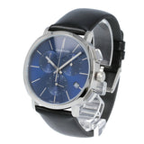 Calvin Klein Chronograph Blue Dial Black Leather Strap Watch for Men - K8Q371CN Buy Now By Calvin Klein