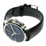 Calvin Klein Chronograph Blue Dial Black Leather Strap Watch for Men - K8Q371CN Buy Now By Calvin Klein