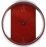 Calvin Klein Glam Transparent Dial Red Leather Strap Watch for Women - K9423144 Buy Now By Calvin Klein