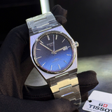 Tissot Powermatic 80 Automatic Gradient Blue Dial Silver Steel Strap Watch for Men - T137.407.11.051.01