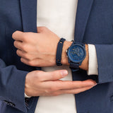 Armani Exchange Outerbanks Chronograph Blue Dial Blue Silicone Strap Watch For Men - AX7128 Buy Now By Armani Exchange