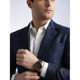 Hugo Boss Onyx Grey Dial Black Leather Strap Watch for Men - 1513366 Buy Now By Hugo Boss