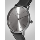 Hugo Boss Modern Grey Dial Black Leather Strap Watch for Men - 1513540 Buy Now By Hugo Boss