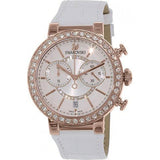 Swarovski Citra Sphere Chrono White Dial White Leather Strap Watch for Women - 5080602 Buy Now By Swarovski