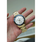 Tommy Hilfiger Luke Chronograph White Dial Gold Steel Strap Watch for Men - 1791121 Buy Now By Tommy Hilfiger