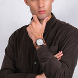 Armani Exchange Hampton Chronograph Grey Dial Brown Leather Strap Watch For Men - AX2414 Buy Now By Armani Exchange