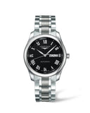 Longines Master Collection Automatic Day Date Black Dial Silver Steel Strap Watch for Men - L2.755.4.51.6 Buy Now By Longines