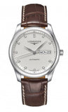 Longines Master Collection Automatic 38.5mm Silver Diamond Dial Brown Leather Strap Watch for Men - L2.755.4.77.3 Buy Now By Longines