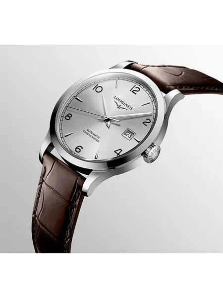 Longines Record Automatic Stainless Steel 40mm Watch for Men - L2.821.4.76.2 Buy Now By Longines