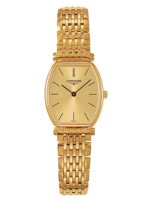Longines La Grande Classique Tonneau 22 Yellow Gold Watch for Women - L4.205.2.32.8 Buy Now By Longines
