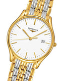 Longines Lyre Quartz White Dial Gold Stainless Steel Watch for Women - L4.859.2.12.7 Buy Now By Longines