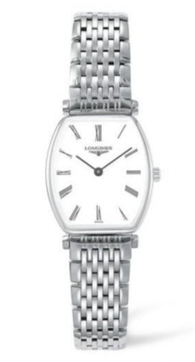 Longines La Grande Classique de Longines Tonneau White Dial Silver Steel Strap Watch for Women - L4.205.4.11.6 Buy Now By Longines