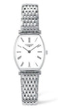 Longines La Grande Classique de Longines Tonneau White Dial Silver Steel Strap Watch for Women - L4.205.4.11.6 Buy Now By Longines