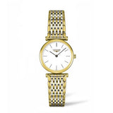 Longines La Grande Classique White Dial Two Tone Mesh Bracelet Watch for Women - L4.209.2.12.7 Buy Now By Longines