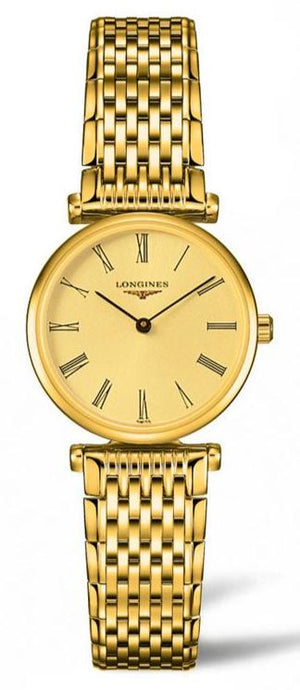 Longines La Grande Classique de Longines Gold Dial Gold Mesh Bracelet Watch for Women - L4.209.2.31.8 Buy Now By Longines