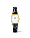 Longines La Grande Classique de Longines Tonneau White Dial Black Leather Strap Watch for Women - L4.205.2.87.2 Buy Now By Longines