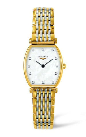 Longines La Grande Classique White Dial Two Tone Mesh Bracelet Watch for Women - L4.205.2.87.7 Buy Now By Longines