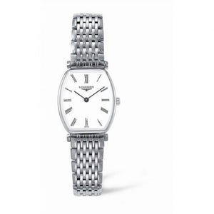 Longines La Grande Classique de Longines Tonneau White Dial Silver Steel Strap Watch for Women - L4.205.4.11.6 Buy Now By Longines