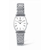 Longines La Grande Classique de Longines Tonneau White Dial Silver Steel Strap Watch for Women - L4.205.4.11.6 Buy Now By Longines