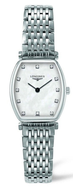 Longines La Grande Classique de Longines Tonneau White Dial Silver Steel Strap Watch for Women - L4.205.4.87.6 Buy Now By Longines
