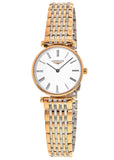 Longines La Grande Classique De Longines White Dial Two Tone Mesh Bracelet Watch for Women - L4.209.1.91.7 Buy Now By Longines