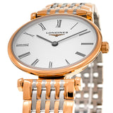 Longines La Grande Classique De Longines White Dial Two Tone Mesh Bracelet Watch for Women - L4.209.1.91.7 Buy Now By Longines