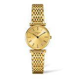 Longines La Grande Classique de Longines Gold Dial Gold Mesh Bracelet Watch for Women - L4.209.2.31.8 Buy Now By Longines