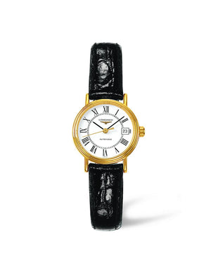 Longines Presence Automatic White Dial Black Watch for Women - L4.321.2.11.2 Buy Now By Longines