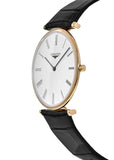 Longines La Grande Classique De Longines White Dial Black Leather Strap Watch for Women - L4.755.1.91.2 Buy Now By Longines