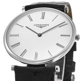 Longines La Grande Classique De Longines White Dial Black Leather Strap Watch for Women - L4.755.4.11.2 Buy Now By Longines