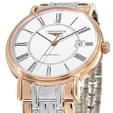 Longines Presence 38.5mm Automatic White Dial Two Tone Steel Strap Watch for Men - L4.921.1.11.7 Buy Now By Longines