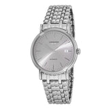 Longines Presence 38.5mm Automatic Silver Dial Silver Mesh Bracelet Watch for Men - L4.921.4.72.6 Buy Now By Longines