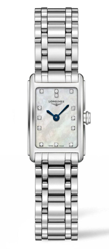 Longines Dolcevita Diamonds Mother of Pearl Dial Silver Steel Strap Watch for Women - L5.258.4.87.6 Buy Now By Longines