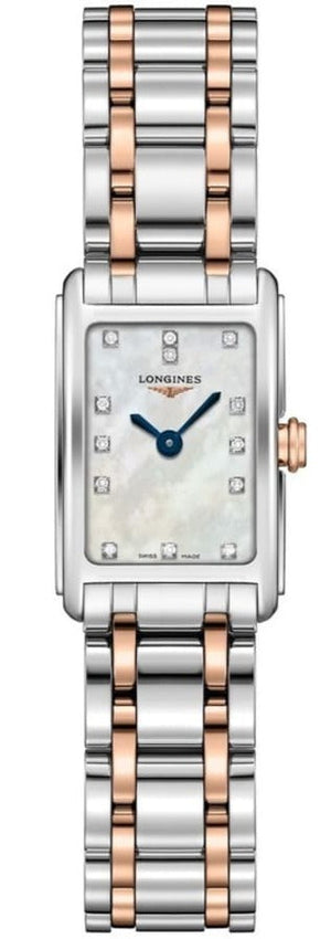 Longines Dolcevita Mother of Pearl Diamond Dial Two Tone Steel Strap Watch for Women - L5.258.5.87.7 Buy Now By Longines