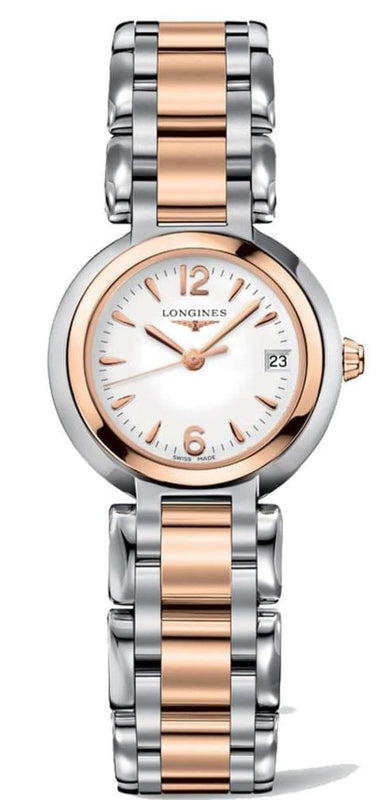 Longines PrimaLuna Quartz White Dial Two Tone Steel Strap Watch for Women - L8.110.5.16.6 Buy Now By Longines
