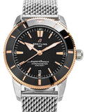 Breitling Superocean Heritage B20 Automatic 44 Black Dial Silver Mesh Bracelet Watch for Men - UB2030121B1A1 Buy Now By Breitling