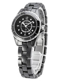Chanel J12 Diamonds Black Dial Black Steel Strap Watch for Women - J12 H2569 Buy Now By Chanel