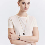 Dior La D De Dior Dior Rose Céleste Diamonds Mother of Pearl Dial Black Leather Strap Watch for Women - CD04711X1001 0000 Buy Now By Dior