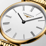 Longines La Grande Classique De Longines White Dial Gold Steel Strap Watch for Women - L4.209.2.11.8 Buy Now By Longines