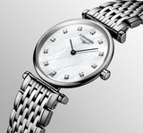 Longines La Grande Classique Diamonds White Dial Silver Steel Strap Watch for Women - L4.209.4.87.6 Buy Now By Longines