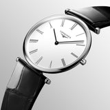 Longines La Grande Classique De Longines White Dial Black Leather Strap Watch for Women - L4.755.4.11.2 Buy Now By Longines
