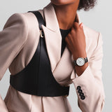 Longines La Grande Classique De Longines White Dial Black Leather Strap Watch for Women - L4.755.4.11.2 Buy Now By Longines