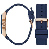 Guess Zena Blue Dial Blue Silicone Strap Watch For Women - W1094L2 Buy Now By Guess