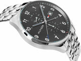 Tommy Hilfiger West Quartz Black Dial Silver Steel Strap Watch For Men - 1791707 Buy Now By Tommy Hilfiger